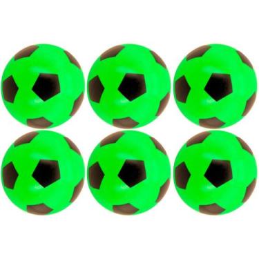 Imagem de 06x Bola De Vinil Pingo Dente De Leite Futebol Kit Atacado - Supri Lar