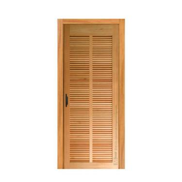 Imagem de Porta Veneziana em Madeira Maciça Tauari Mapaf, 92cm x 210cm