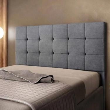 Imagem de Cabeceira Queen Julia 160cm em Madeira Reflorestada Suede Speciale Hom