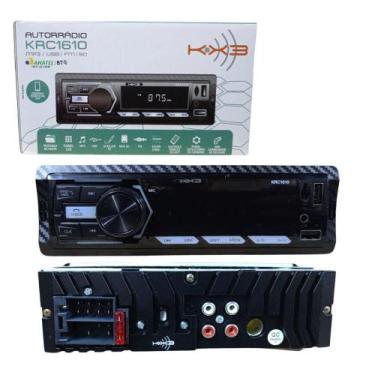 Imagem de Radio Mp3 Krc1610 Bluetooth Muda Pasta Usb Fm Preto Kx3 - Galtecom