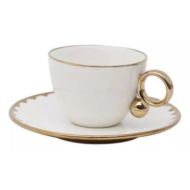 Imagem de Conjunto 6 Xícaras de Chá em Porcelana Egg 200ml Wolff