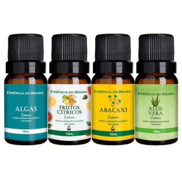 Imagem de Kit 4 Essências Aromatizador/Difusor 10ml - Brisa de Verão - Essência 