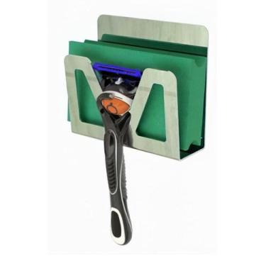 Imagem de Porta Esponja De Banho E Gillette Inox Com Adesivo SF.ELG - ShopForte