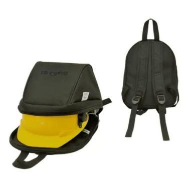 Imagem de Mochila Forrada Porta Capacete Ciclismo Bicicleta Trilha Proteção C/Bo