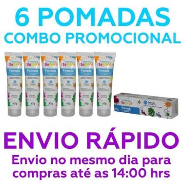 Imagem de 6 Unidades - Pomada para Assaduras Bisnaga 45 Gramas - Turminha da Bag