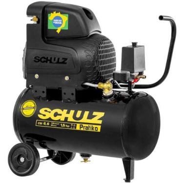 Imagem de Compressor de ar 6,6 pés 20L 1,5 hp 120 libras - Pratiko CSI - Schulz,