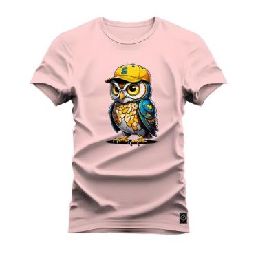 Imagem de Camiseta Plus Size Algodão T-Shirt Estampada Dtf Coruja - Nexstar, Ros
