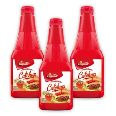 Imagem de 03Un Ketchup Tomate Para Lanches e Acompanhamentos 820G DAjuda Grande 