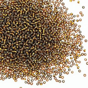 Imagem de Grânulos de sementes de 3 mm a granel para fabricação de joias, 200 gramas, cerca de 6.500 peças, contas de vidro 8/0 para fazer brincos, pulseiras, pingentes, joias de cintura, contas de sementes