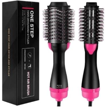 Imagem de Escova Secadora 3 Em 1-110v - Seca Alisa Modela Enrola Massageia Premium Reduz o Frizz