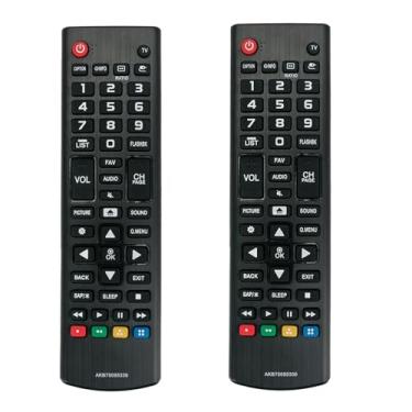 Imagem de (Pacote com 2) Novo controle remoto infravermelho de substituição AKB75095330 adequado para LG Smart TV 28LJ400B 32LJ500B 28MT42DF 43LJ5000 43LJ500M 24LH4830 28LJ430B 32LJ500 32LJJJJJ500 500 UB