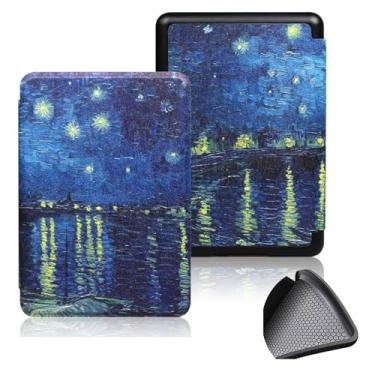 Imagem de GUKSRASO Capa para 7" Kindle Paperwhite 12th Generation 2024 & Kindle Colorsoft Signature Edition 2024, PU e TPU Soft Tampa Traseira Tampa de Casca Protetora com Despertar/sono Automático