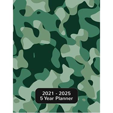 Imagem de 2021-2025 5 Year Planner: Monthly Five Year Planner Green Camo Cover