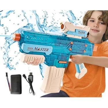 Imagem de Brinquedo Arma Fúzil De Água Elétrica Automática Master Super Forte Arma de Brinquedo Bateria Recarregável Durável Jato Forte de Longo Alcance