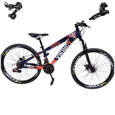 Imagem de Bicicleta 26 VikingX Tuff25 21v Cambios Shimano Freeride Disco Mecânico Pneu Slick 1.50-Unissex