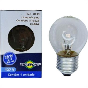 Imagem de Lampada Para Geladeira/Fogao/Lustre Brasfort 25Wx127V. Clara - Kit C/1