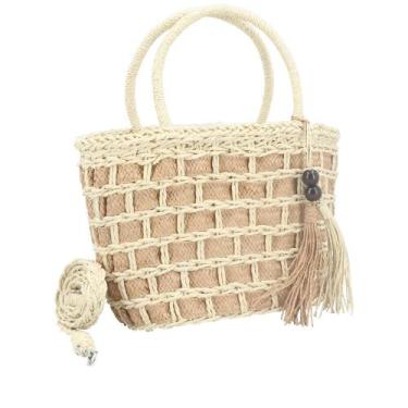 Imagem de Bolsa de Palha Meire  Praia Bauarte, Caramelo