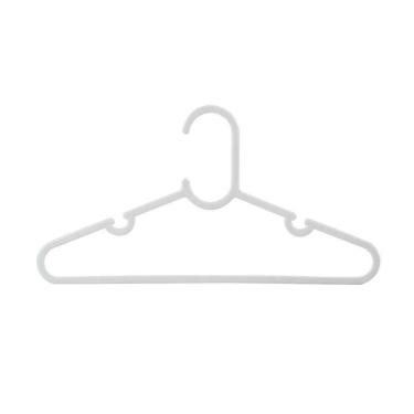 Imagem de Kit Com 10 Cabides Infantil Branco Buba - Cia Bebê