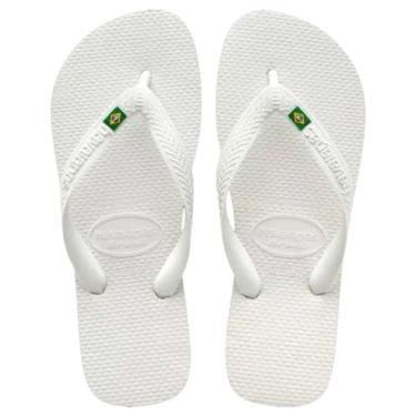 Imagem de Chinelo Havaianas Brasil Branco Top Lançamento H001 - Feminino