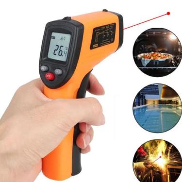 Imagem de Termômetro Infravermelho Laser Digital -50º a 400º Medição Temperatura