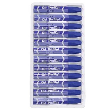 Imagem de PATIKIL Pastéis a óleo azul escuro, 12 peças de giz de cera de óleo macio, pastéis vibrantes e cremosos, materiais de arte em bastão para pintura de arte, desenho, mistura de graffiti para artistas