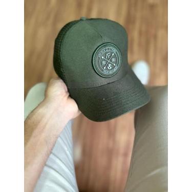 Imagem de Boné Masculino básico Clássico Truker VERDE MILITAR - ARFOLK
