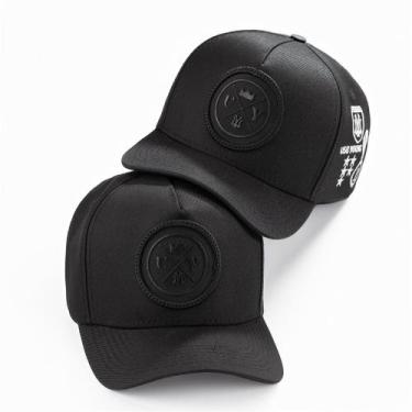 Imagem de Boné Masculino All Black Fechado Snapback Use Young Aba Curva, Preto