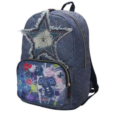 Imagem de Mochila Juvenil Escolar Casual Rock Resistente Chenson