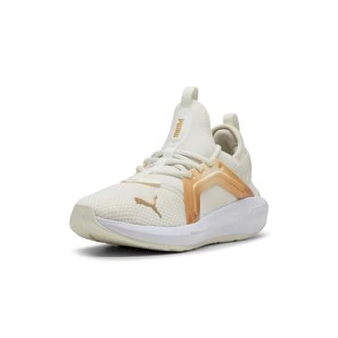 Imagem de PUMA Tênis feminino Softride Enzo 5 Cross Training, Branco e dourado e preto, 39