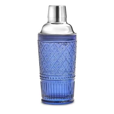 Imagem de Godinger Coqueteleira, coqueteleira de martini, coqueteleira de vidro, decoração vintage - 500 ml, coleção Claro, azul