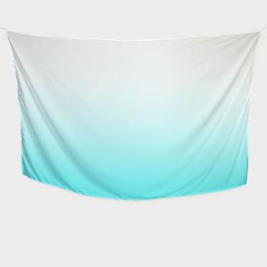 Imagem de Canga/Pareô Sublimado Cian e Branco 1,00x1,50m - Fera Print - Sublimat