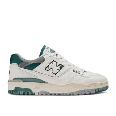 Imagem de New Balance Tênis masculino 550, Sal marinho/verde pântano/cinza sombra, 37