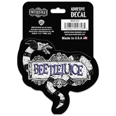 Imagem de Decalque de vinil adesivo assustador Beetlejuice – Adesivo vintage Beetlejuice para carro, garrafa de água ou laptop