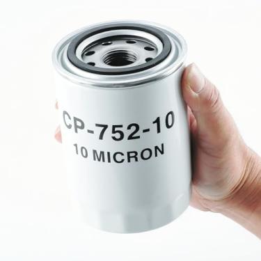 Imagem de Elemento filtrante de óleo hidráulico -10 mícrons, taxa de fluxo de 20 GPM, pressão máxima de 200 PSI, rosca UNF de 2.5 cm-12, caixa de aço inoxidável para sistemas hidráulicos industriais (trator,