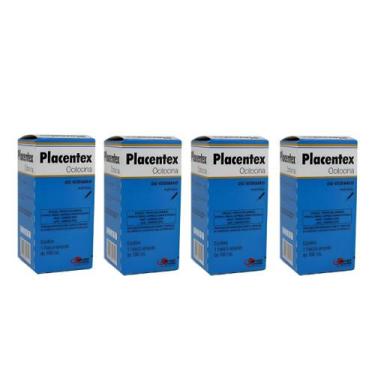 Imagem de Kit 4 Unidades - Placentex Ocitocina Injetável 100mL - 000212