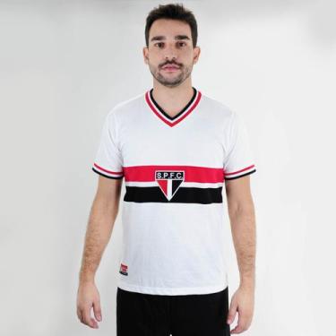 Imagem de Camiseta de Time RetrôMania São Paulo 1969 Branco - Masculino, G, Bran