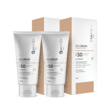 Imagem de Kit C2 Protetor FPS50 cc Cream Médio - Anasol