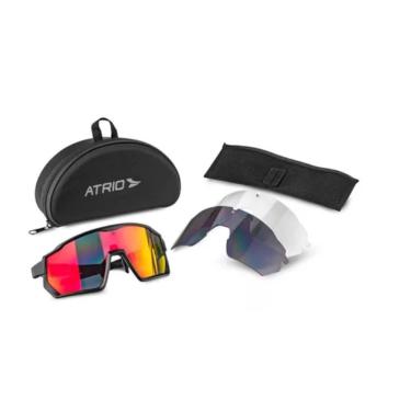 Imagem de Óculos Atrio Sprinter Kit 3 Lentes Black Red (Bi233)
