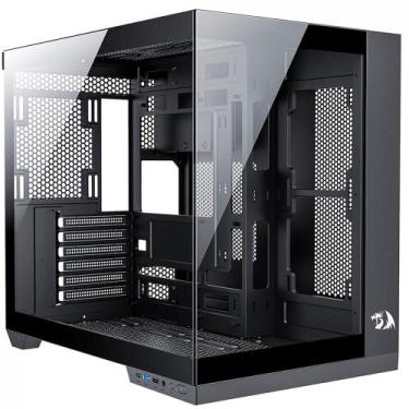 Imagem de Gabinete Gamer Redragon Wideload Pro Preto Vidro Temperado S