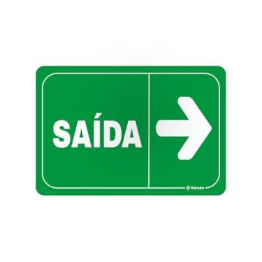 Imagem de PLACA SINALIZADORA SAÍDA DE EMERGÊNCIA 22X15CM (SD 04)