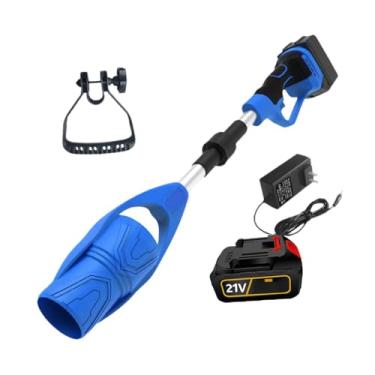 Imagem de Ｂｅｓｇａ Soprador de folhas sem fio, portátil, dobrável, alta velocidade, elétrico, limpador de folhas, soprador de neve para pátio, fazendas, casa, paisagismo, Azul