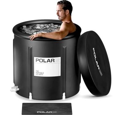 Imagem de POLAR15 Banheira De Gelo Portátil Premium Para Atletas – Piscina Fria Imersão 99 Galões Com Sistema Drenagem Fácil Camadas Duráveis Pvc, Espuma E Náilon Resistente A Rasgos À Prova D'Água Recuperaçã