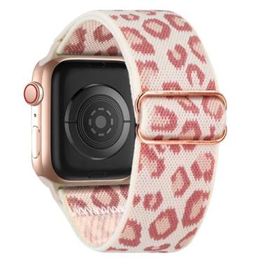 Imagem de Pulseira de nylon elástico compatível com Apple Watch séries 10 9, 8, 7, 6, 5, 4, 3 e 2 SE, Ultra 2 de 38 mm, 40 mm, 40 mm, 41 mm, 44 mm, 45 mm, 46 mm, 49 mm, SE, 38 mm/40 mm/41 mm/42 mm (série 10))