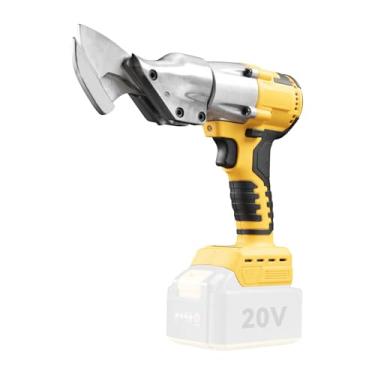 Imagem de Aepiraza Tesoura de metal sem escova, tesoura de corte de metal sem fio com cabeça rotativa de 360°, espessura máxima de cisalhamento de 2 mm para chapa, carpete, couro, metal (sem bateria) (apto para