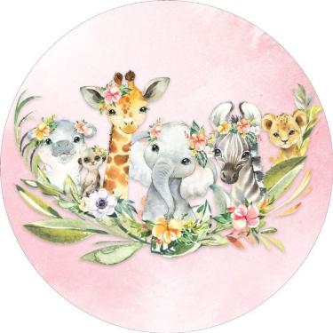 Imagem de Painel Redondo 3D Sublimado Safari Frd-1993