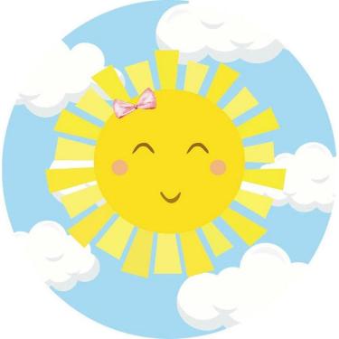 Imagem de Painel Redondo 3D Sublimado Solzinho Frd-2332