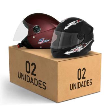 Imagem de Kit 2 Capacete New Liberty 3 Elite + Liberty 4 Kids Feminino Masculino