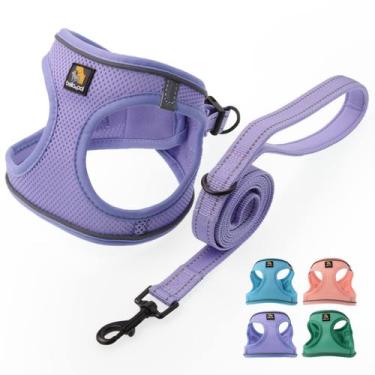 Imagem de Conjunto de arnês para cães BELLA & PAL Puppy Air Mesh com coleira Lav