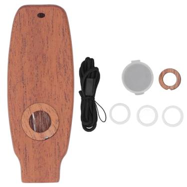 Imagem de Instrumento Musical de Madeira Kazoo Kazoos Flauta Fácil de Aprender Bom Companheiro para Ukulele, Violino, Guitarra, Teclado de Piano (Tipo 2)