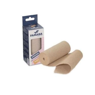 Imagem de Atadura Elástica de Alta Compressão 10cm x 1,30cm bege Famara